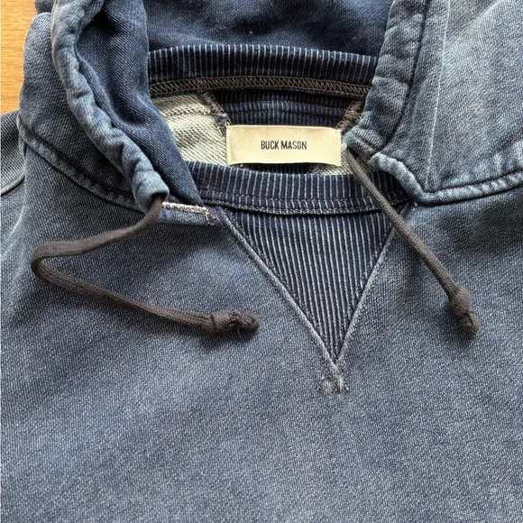 Buck Mason Navy Hoodie - Picture 2 of 6